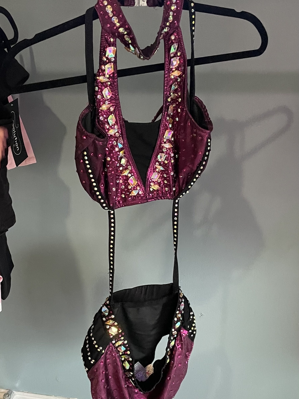 Glamour Purple Sequin Two-Piece Dance Costume